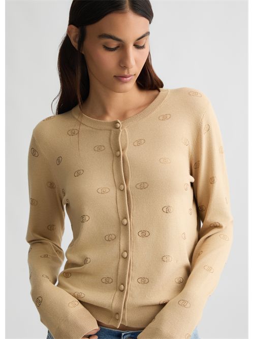 cardigan donna beige LIU JO | WA5053MS49I/60920